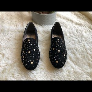 Sale Brand new black flats stud shoes